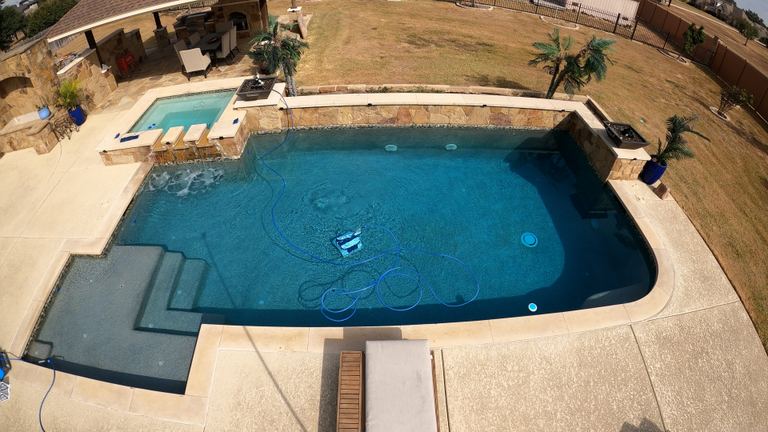 Dolphin Sigma Wide Angle Swimming Pool Robot Underwater