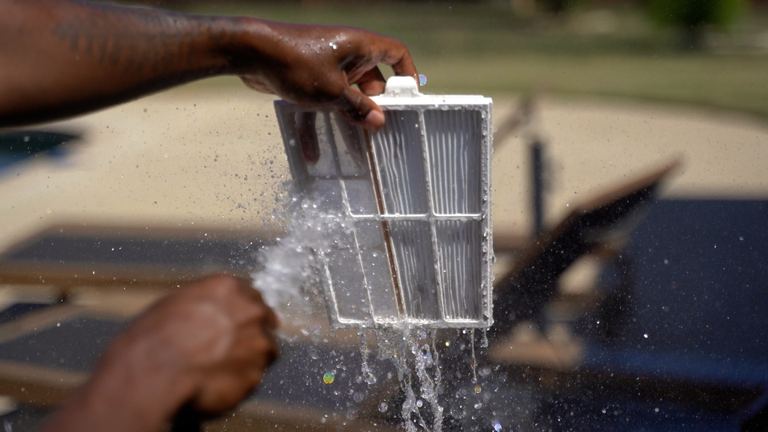Clear UV Rinsing Filter Panel With Hose