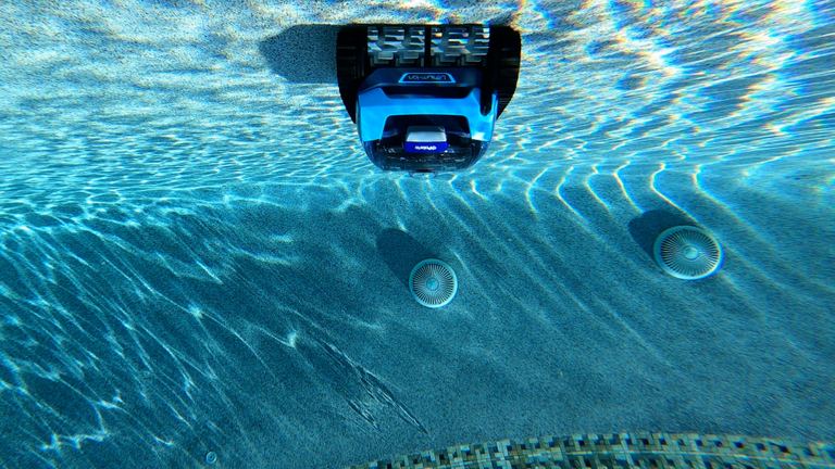 Polaris Freedom Cleaning Pool Floor Underwater Rear View