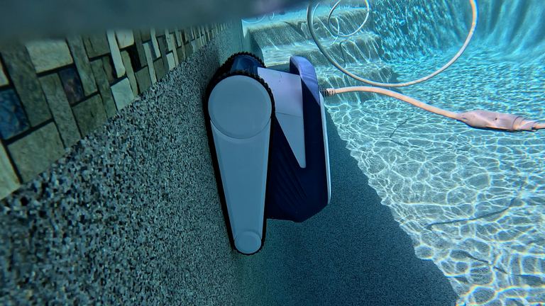 Clear UV Climbing Wall Below Tile Band Close Up